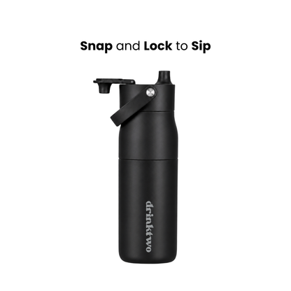 Hydrate Bottle — Midnight Black, front