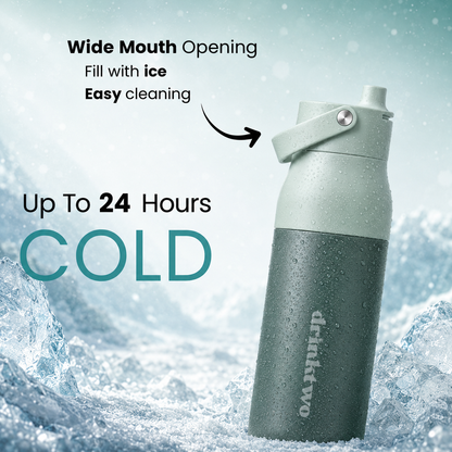 Hydrate Bottle — Matcha Green, cold