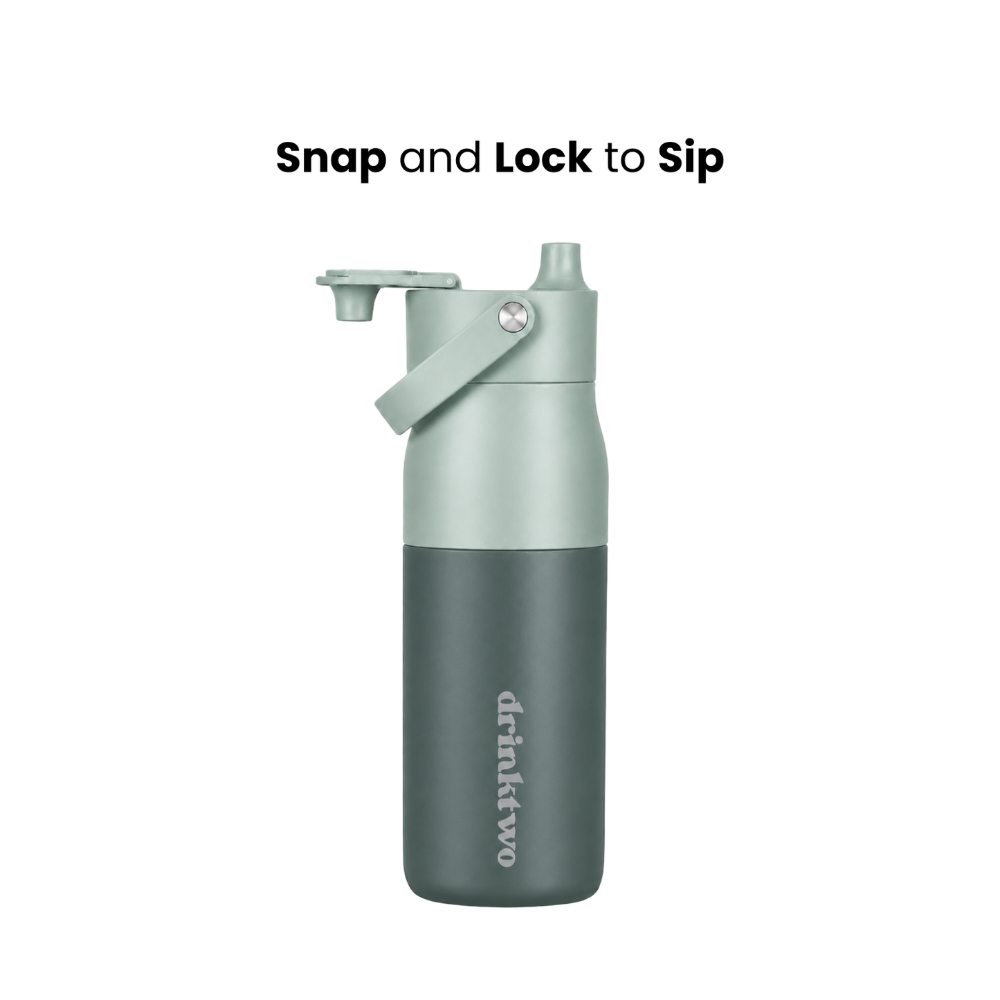 Hydrate Bottle — Matcha Green, lock