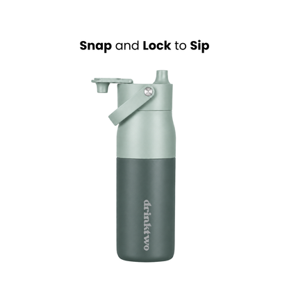 Hydrate Bottle — Matcha Green, lock