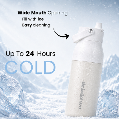 Hydrate Bottle — Sandy White, cold